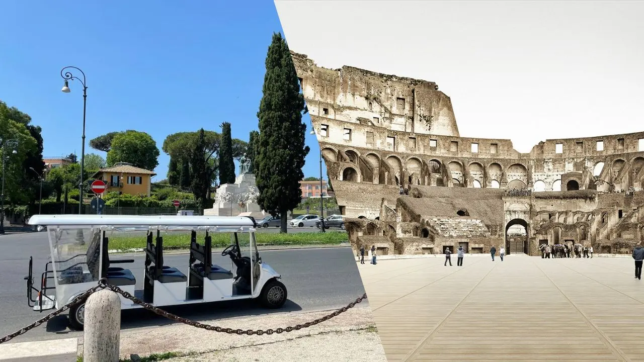 Golf Cart Tour and Colosseum Arena Adventure