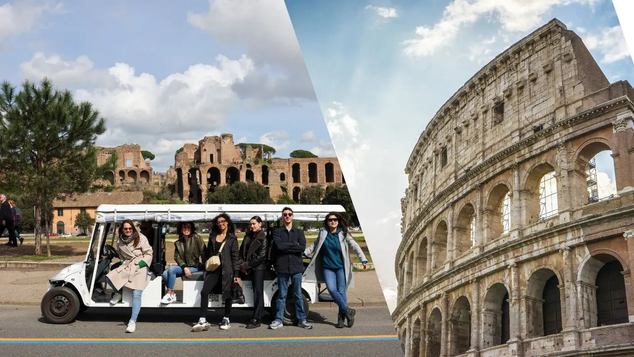 Private Golf Cart Tour of Rome with Colosseum Park Access