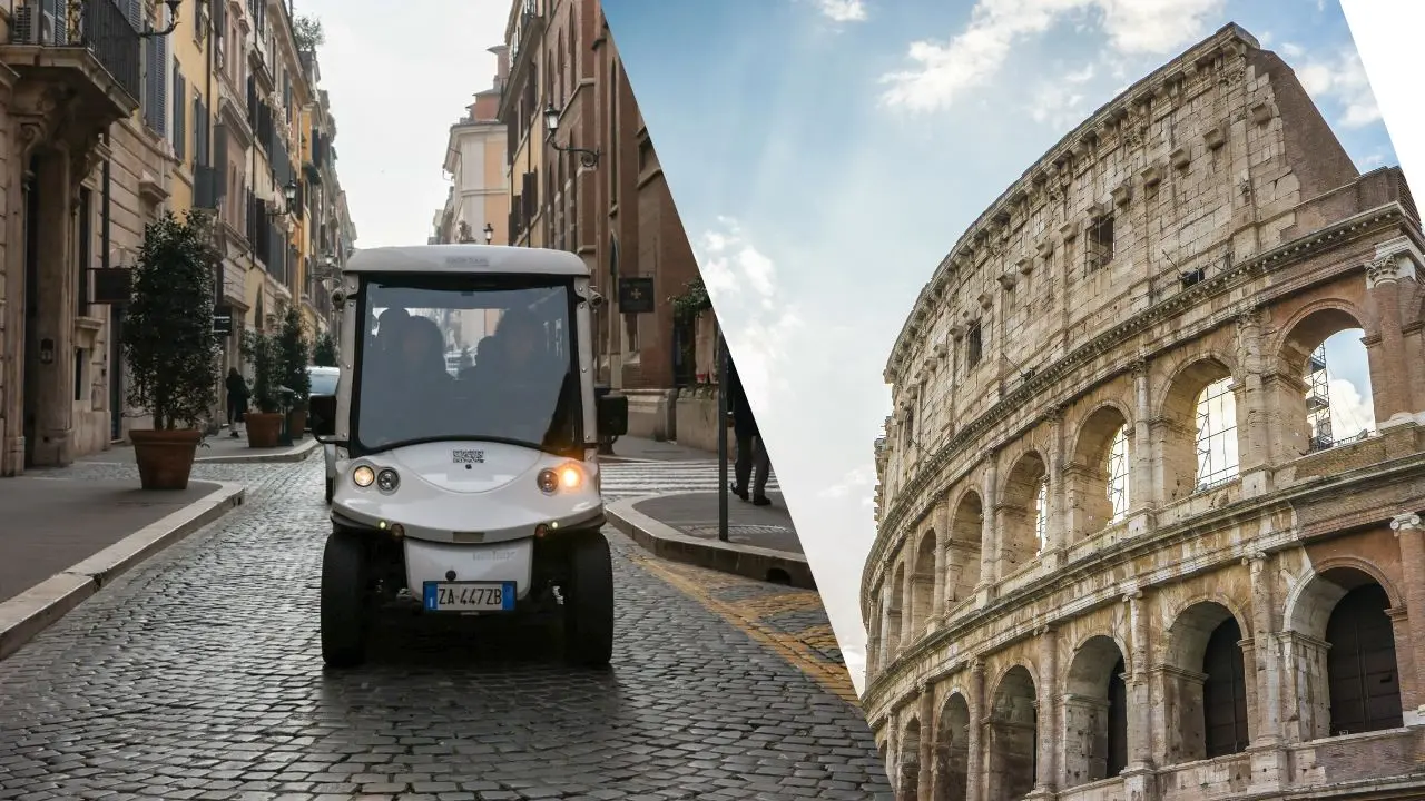 Semi-Private Golf Cart Tour with Colosseum Park Access