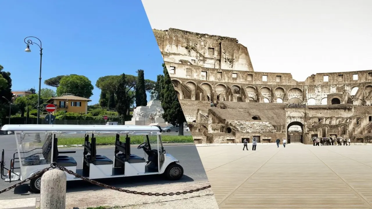 Golf Cart Tour and Colosseum Arena Adventure